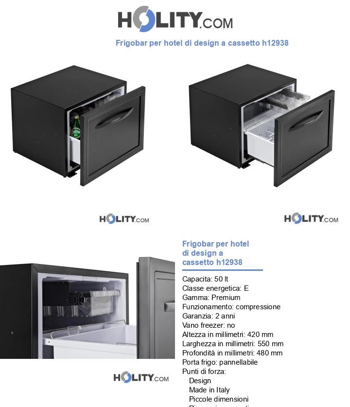 Frigobar per hotel di design a cassetto h12938