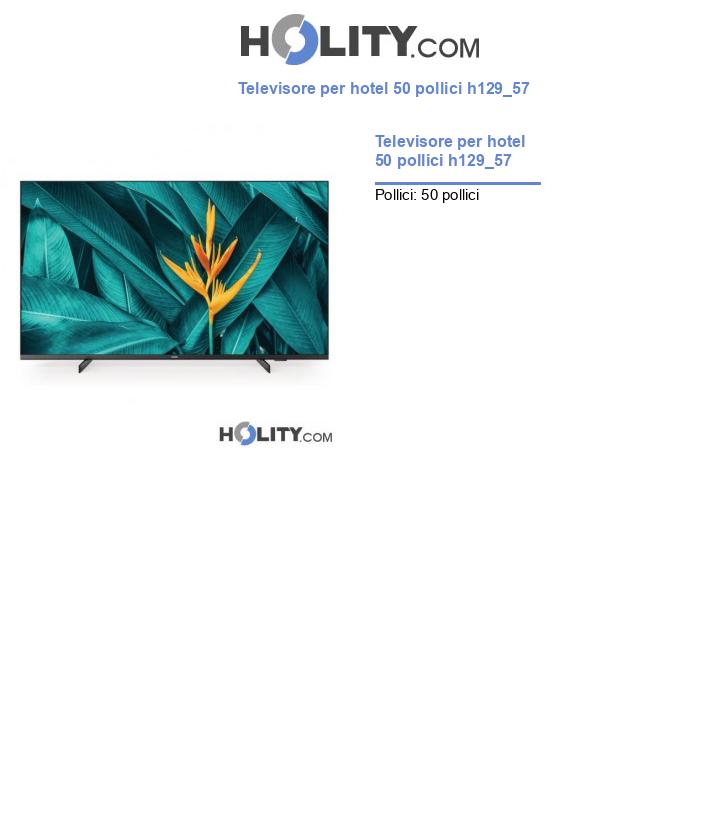 Televisore per hotel 50 pollici h129_57