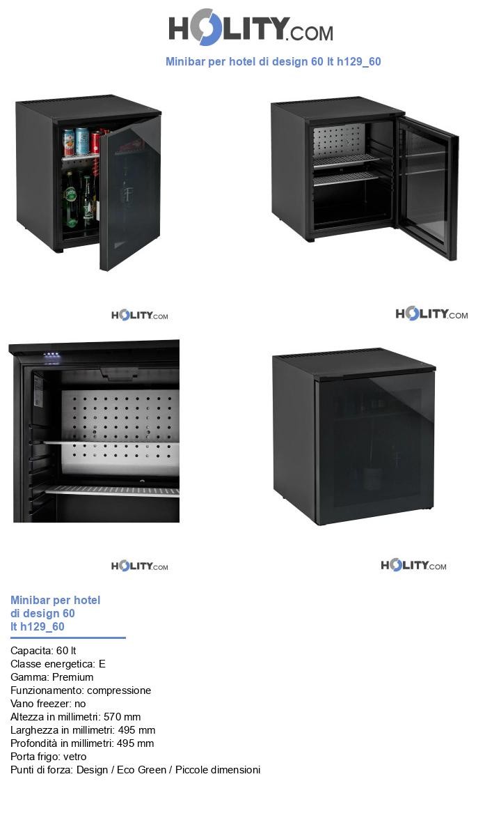 Minibar per hotel di design 60 lt h129_60