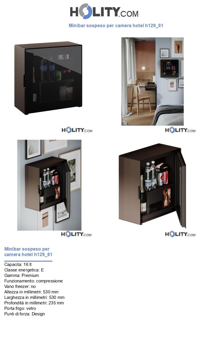 Minibar sospeso per camera hotel h129_61