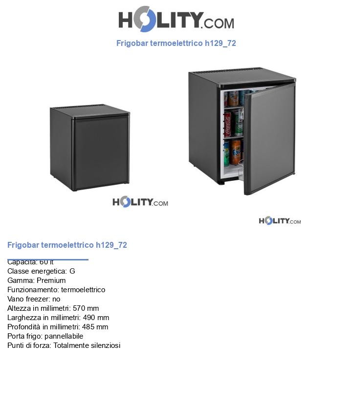 Frigobar termoelettrico h129_72