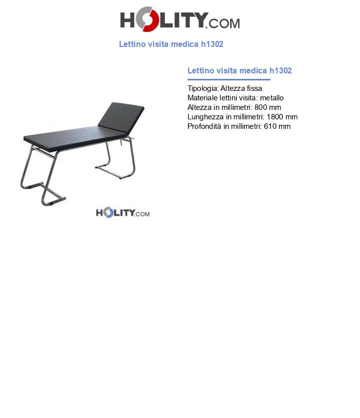 Lettino visita medica h1302