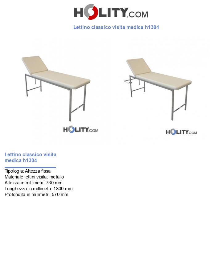 Lettino classico visita medica h1304