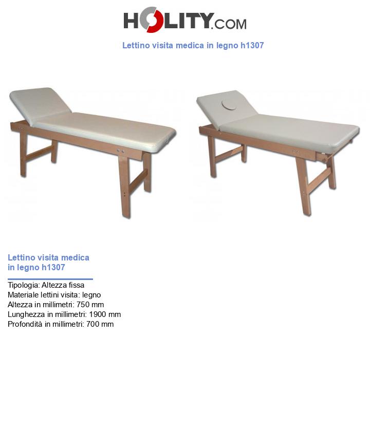Lettino visita medica in legno h1307