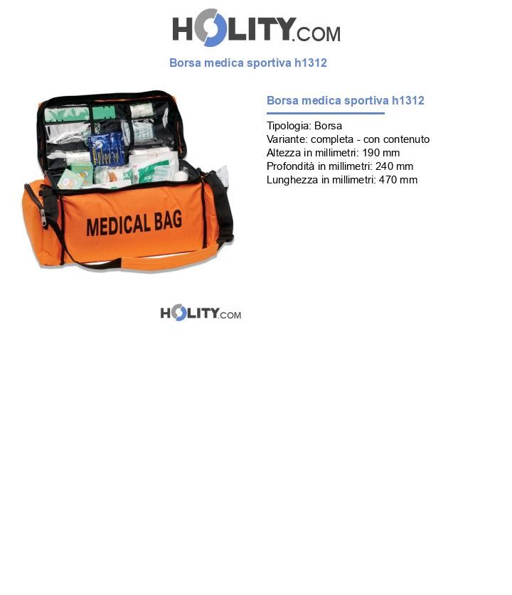 Borsa medica sportiva h1312