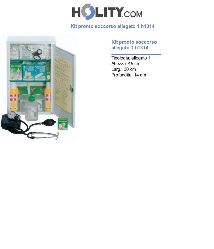 Kit pronto soccorso allegato 1 h1314