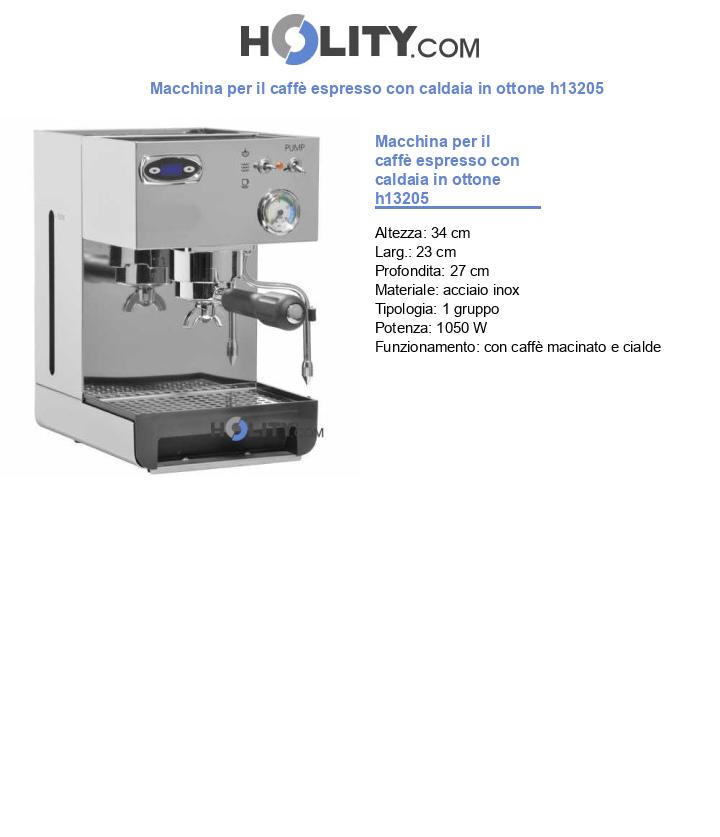 Macchina per il caffè espresso con caldaia in ottone h13205
