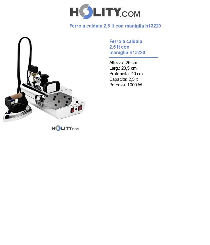 Ferro a caldaia 2,5 lt con maniglia h13220