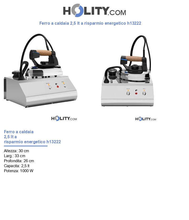 Ferro a caldaia 2,5 lt a risparmio energetico h13222