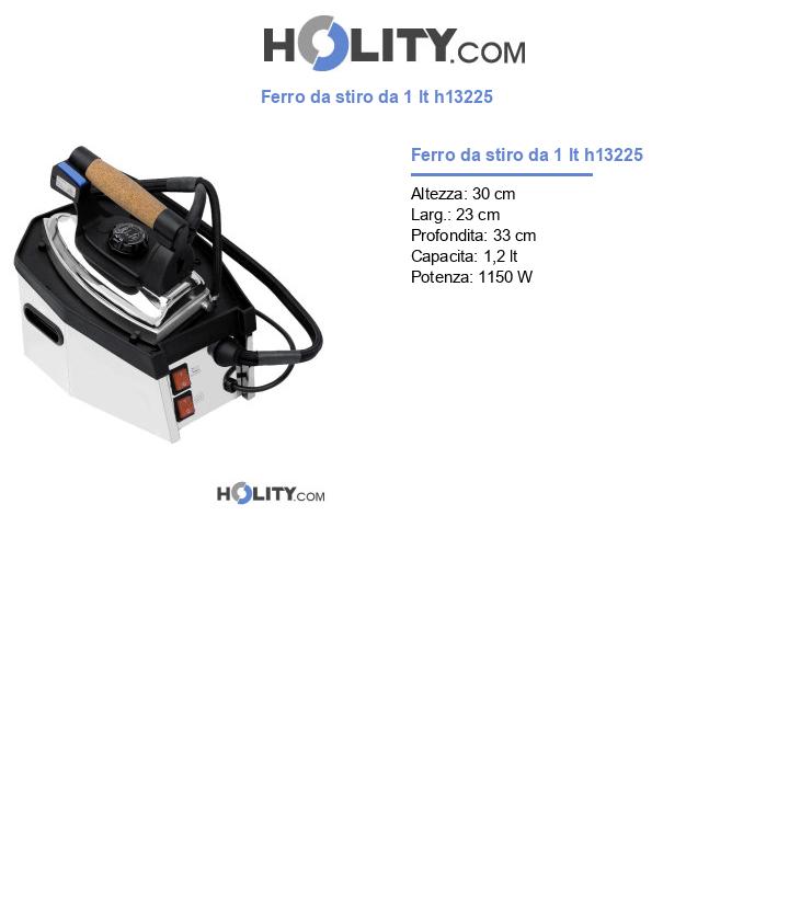 Ferro da stiro da 1 lt h13225