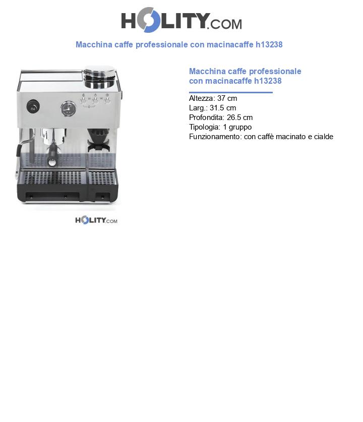 Macchina caffe professionale con macinacaffe h13238