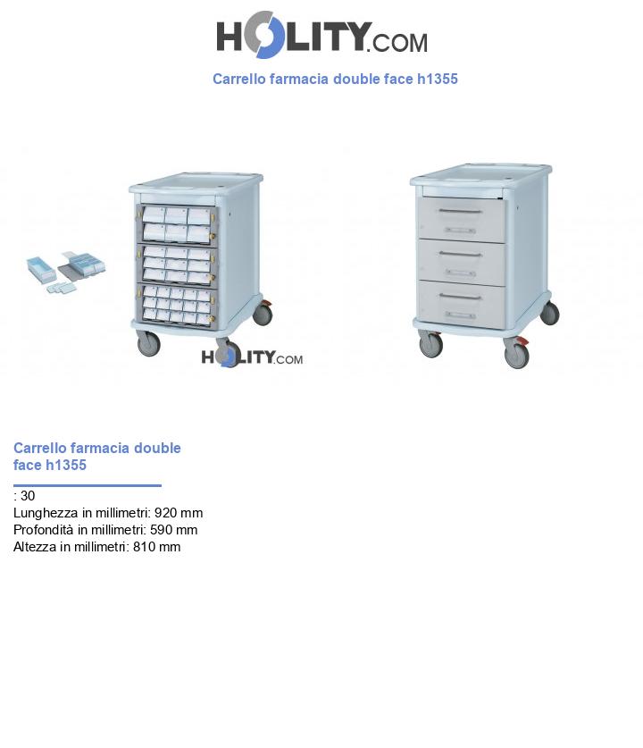 Carrello farmacia double face h1355