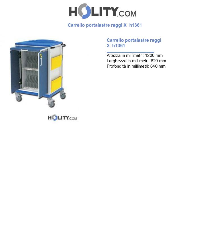 Carrello portalastre raggi X h1361