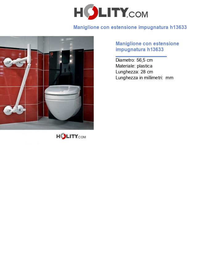 Maniglione con estensione impugnatura h13633