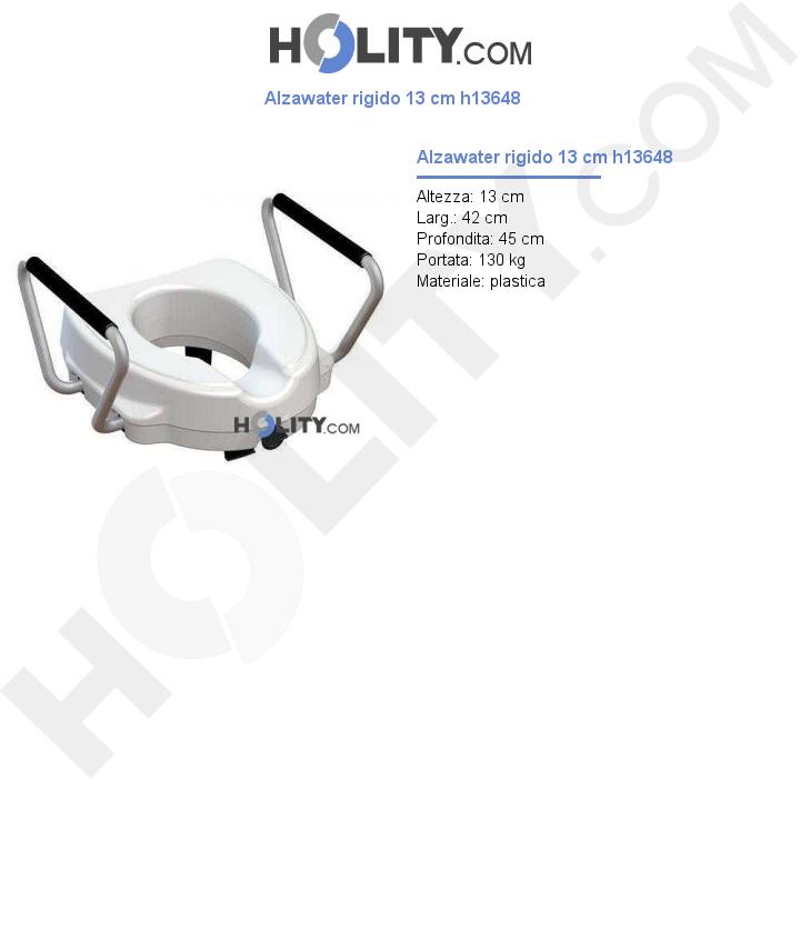 Alzawater rigido 13 cm h13648