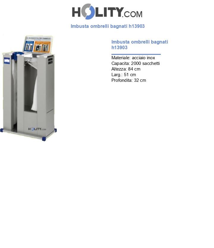 Imbusta ombrelli bagnati h13903