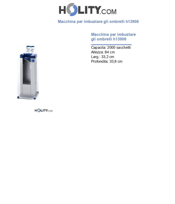 Macchina per imbustare gli ombrelli h13906
