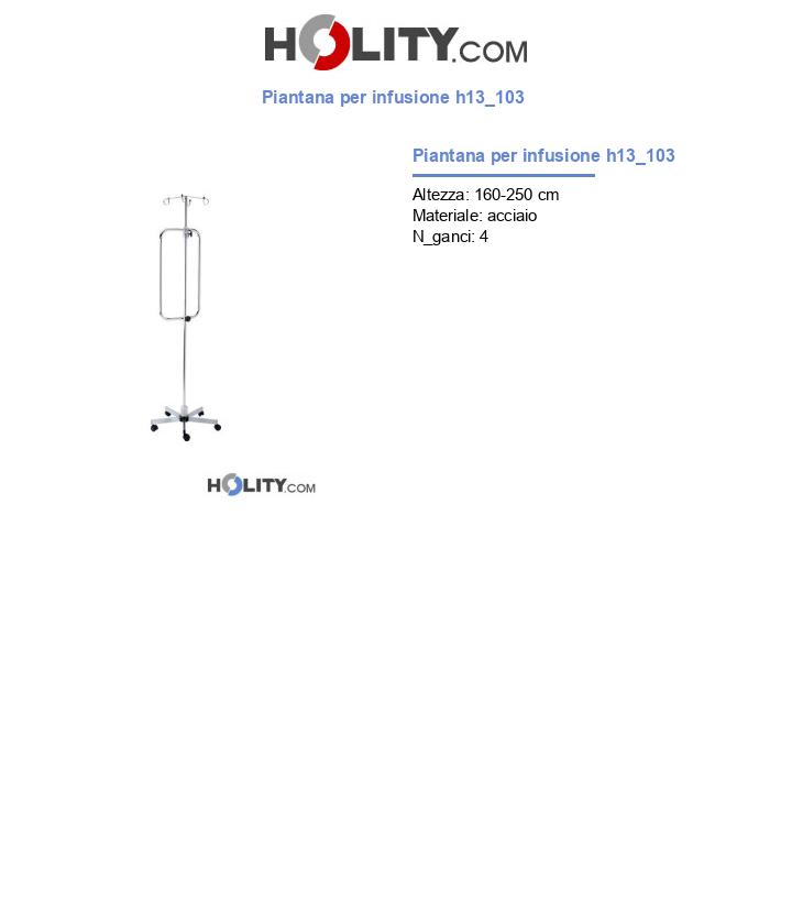 Piantana per infusione h13_103
