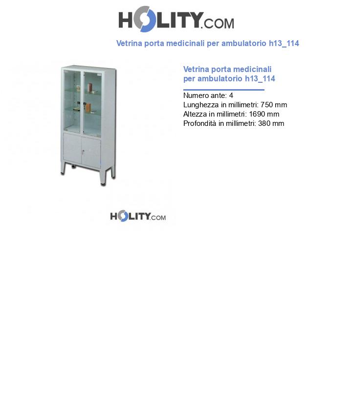Vetrina porta medicinali per ambulatorio h13_114