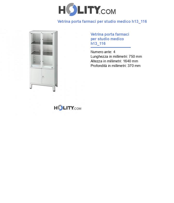 Vetrina porta farmaci per studio medico h13_116