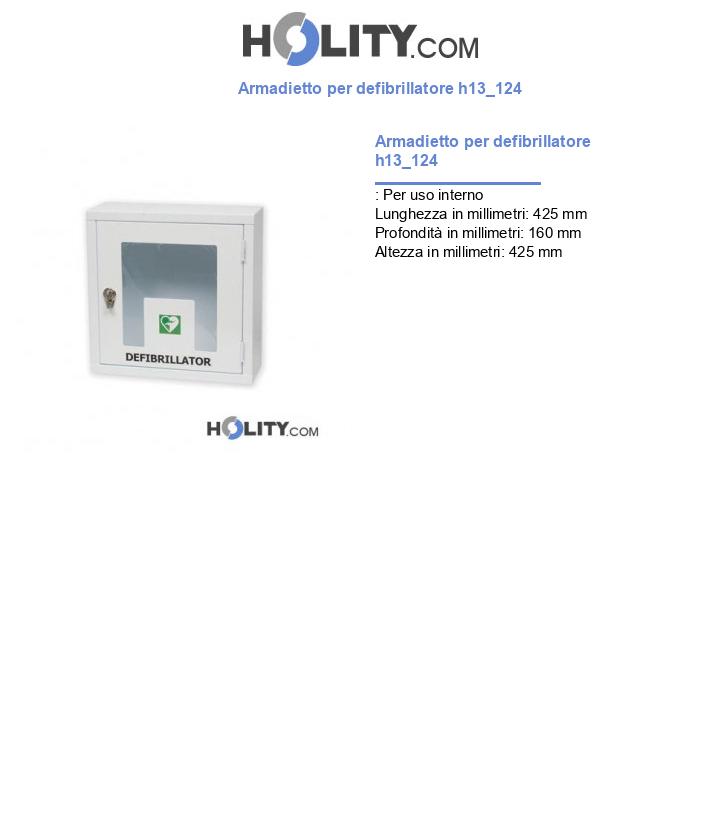 Armadietto per defibrillatore h13_124