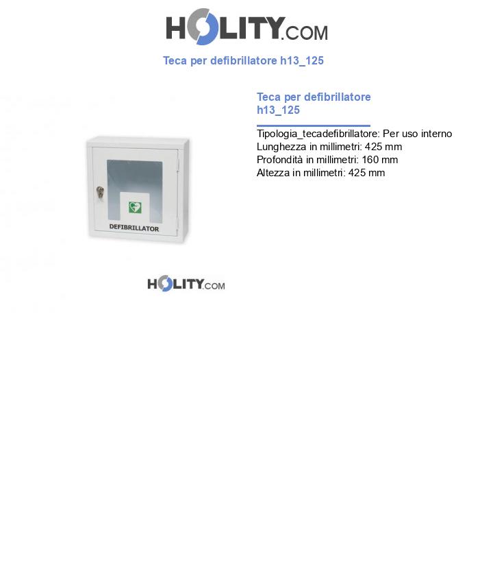 Teca per defibrillatore h13_125