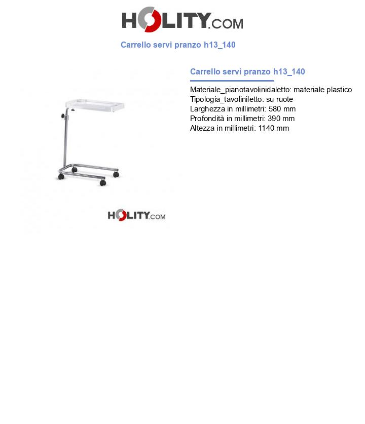 Carrello servi pranzo h13_140