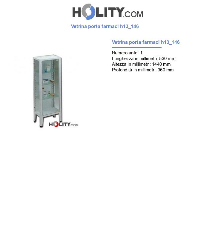Vetrina porta farmaci h13_146