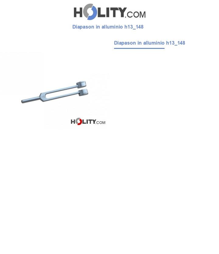 Diapason in alluminio h13_148