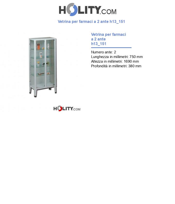 Vetrina per farmaci a 2 ante h13_151