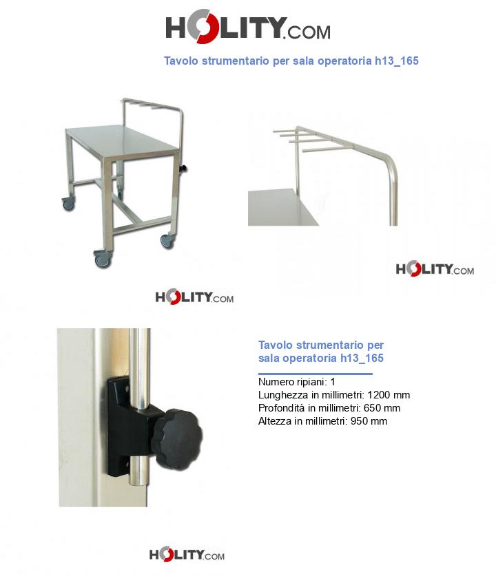 Tavolo strumentario per sala operatoria h13_165