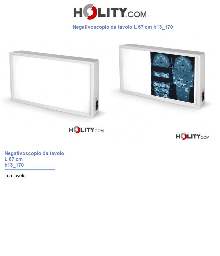 Negativoscopio da tavolo L 67 cm h13_170