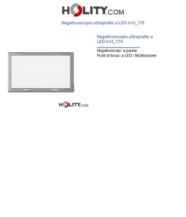 Negativoscopio ultrapiatto a LED h13_175