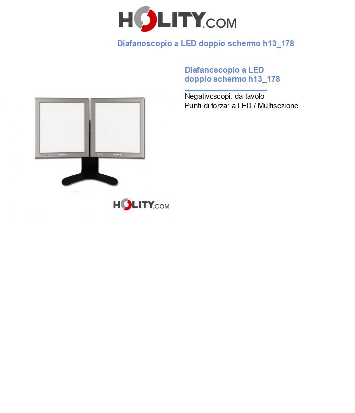 Diafanoscopio a LED doppio schermo h13_178