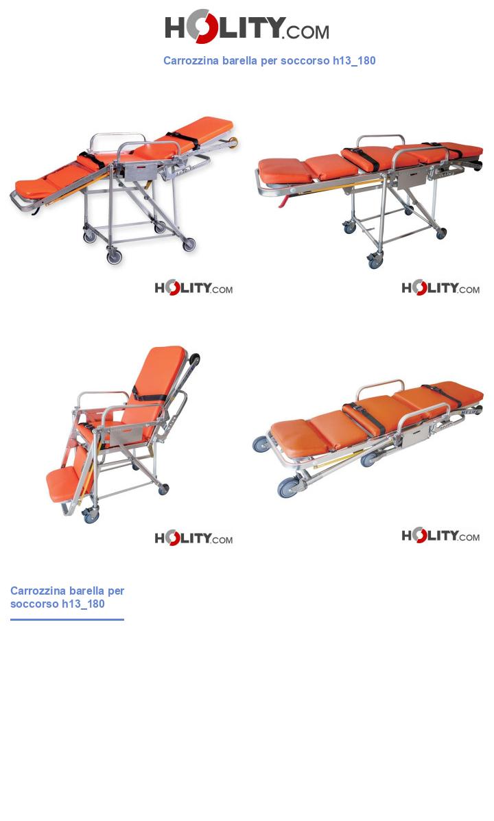 Carrozzina barella per soccorso h13_180
