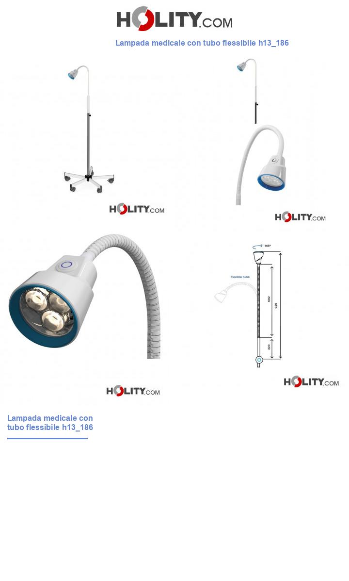 Lampada medicale con tubo flessibile h13_186