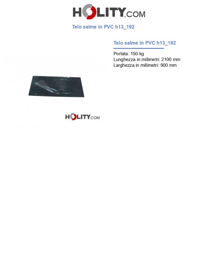 Telo salme in PVC h13_192