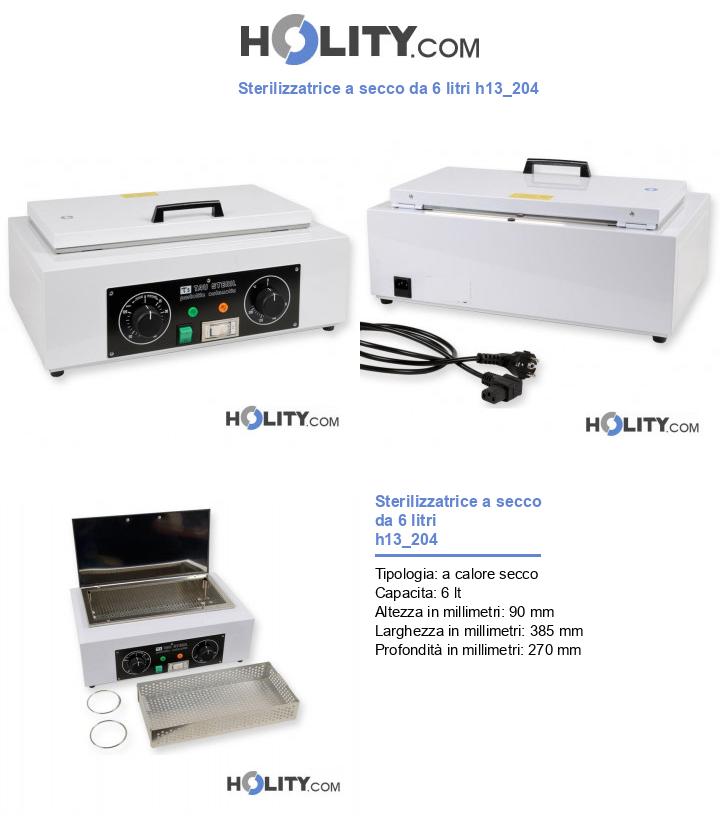 Sterilizzatrice a secco da 6 litri h13_204