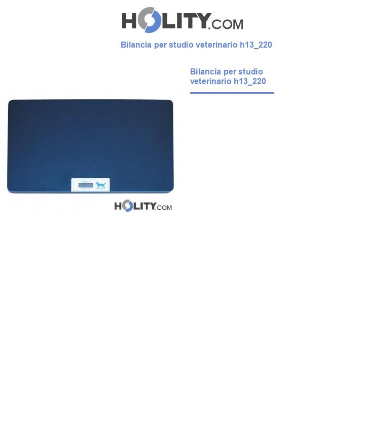 Bilancia per studio veterinario h13_220