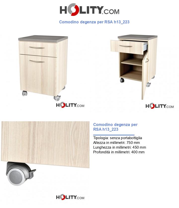 Comodino degenza per RSA h13_223