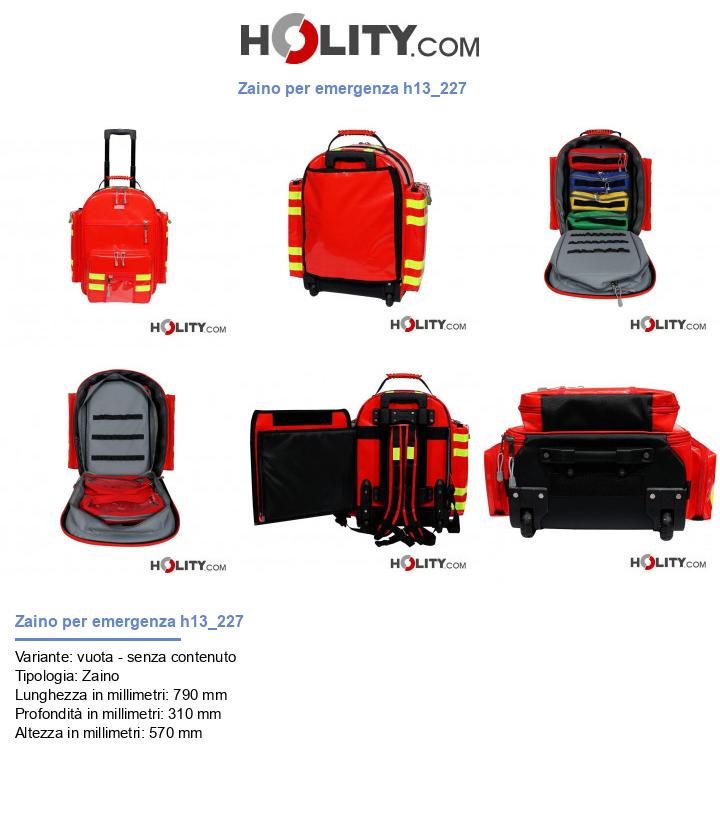 Zaino per emergenza h13_227