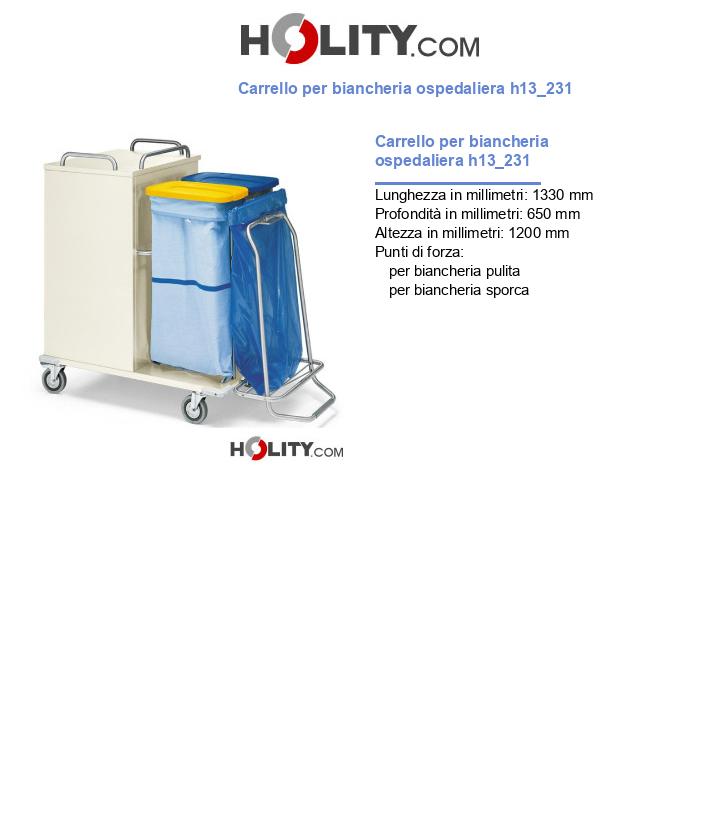 Carrello per biancheria ospedaliera h13_231