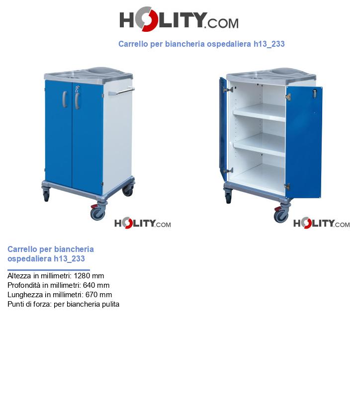 Carrello per biancheria ospedaliera h13_233