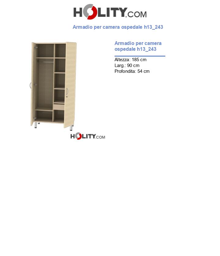 Armadio per camera ospedale h13_243