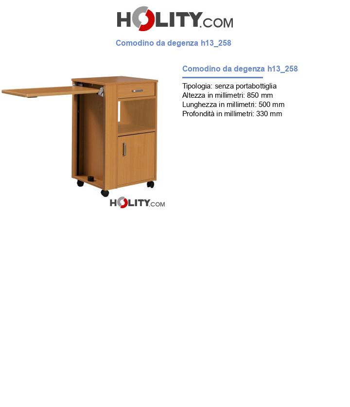 Comodino da degenza h13_258