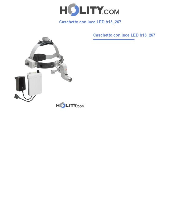 Caschetto con luce LED h13_267