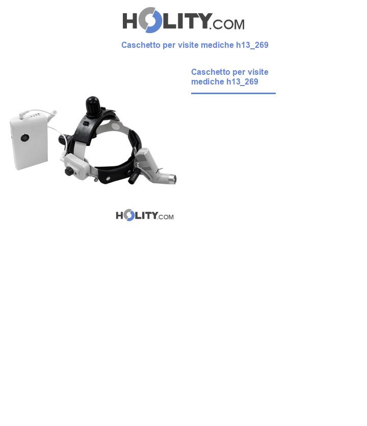 Caschetto per visite mediche h13_269