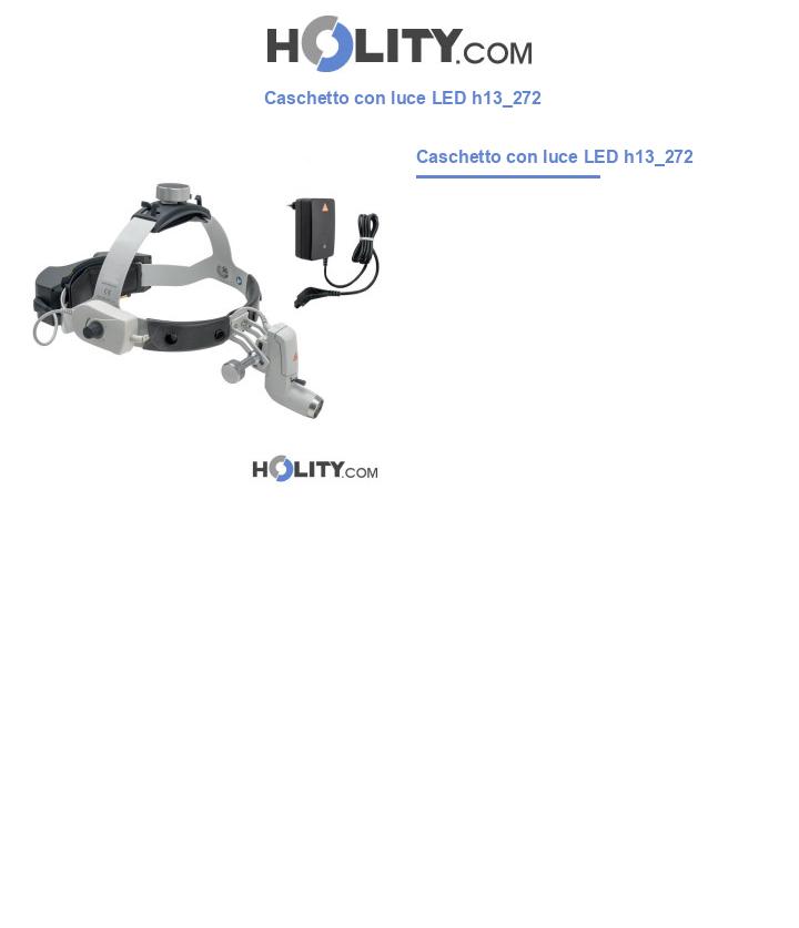 Caschetto con luce LED h13_272