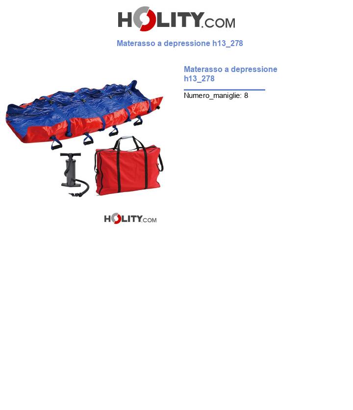 Materasso a depressione h13_278