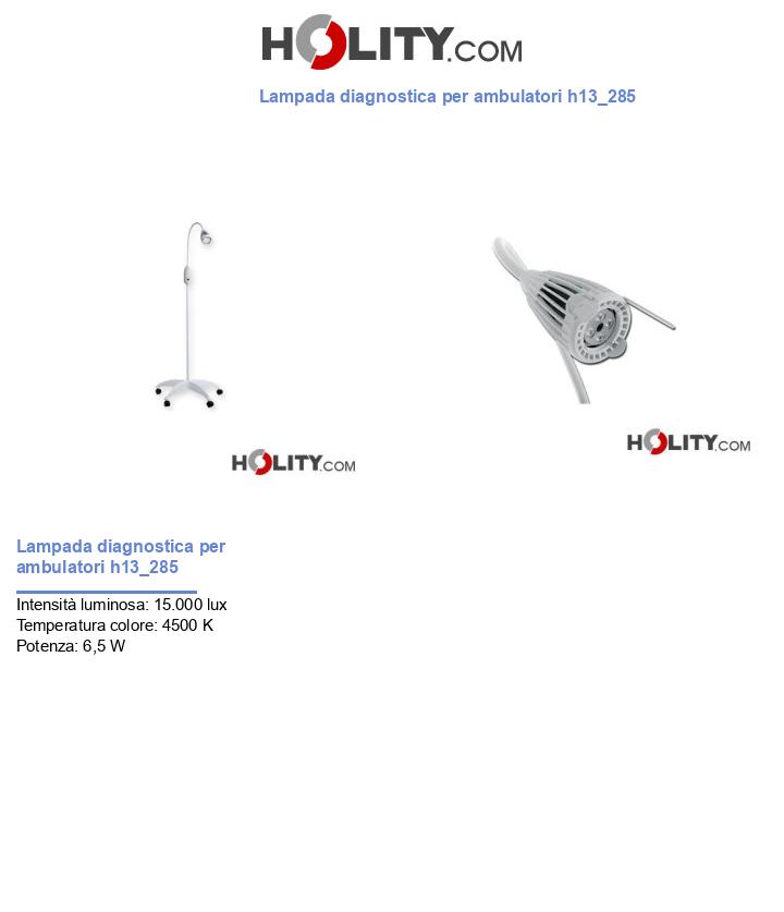 Lampada diagnostica per ambulatori h13_285